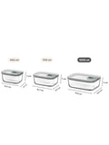 Mepal EasyClip glass storage container Nordic Sage 1L - British product