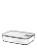 Mepal EasyClip glass storage container 2.25L Nordic Sage, imported from the UK
