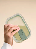 Mepal glass storage container 450ml Nordic Sage, UK version
