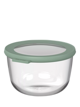 John Lewis Mepal Cirqula Round Glass Food Storage Container, Nordic Sage, 1L- Buy online at McGrocer