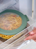 Mepal Cirqula round glass food storage container 1L Nordic Sage, imported from the UK