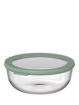 John Lewis Mepal Cirqula Round Glass Food Storage Container Nordic Sage 1.25L- Buy online at McGrocer