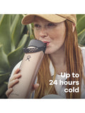 Hydro Flask 709ml vacuum insulated water bottle with straw cap (British brand)