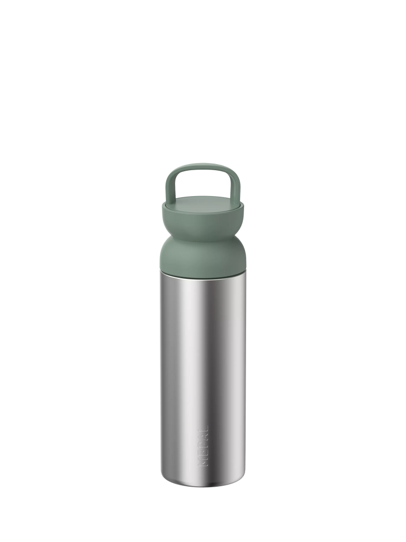 Mepal Ellipse Double Wall Insulated Tea Infuser Mug, Nordic Black, 500ml