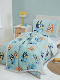 Brand Threads Bluey reversible duvet cover set cotbed, imported from the UK