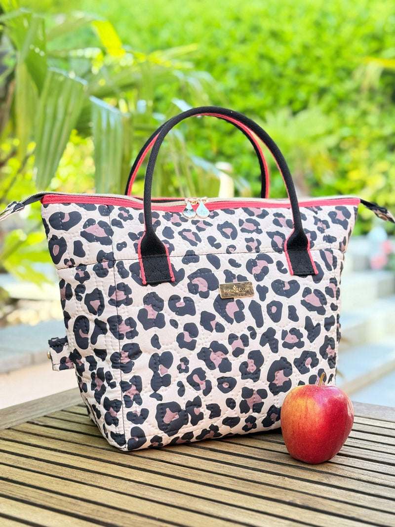 Beau & Elliot leopard lunch tote bag 7L - British product