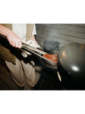 Gozney stainless steel charcoal tongs with elongated handle (British brand)