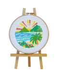 Caterpillar Cross Stitch coastal peaks cross stitch kit, imported from the UK