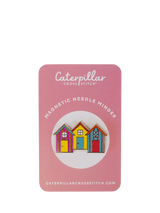 John Lewis Caterpillar Cross Stitch Beach Huts Needle Minder- Buy online at McGrocer