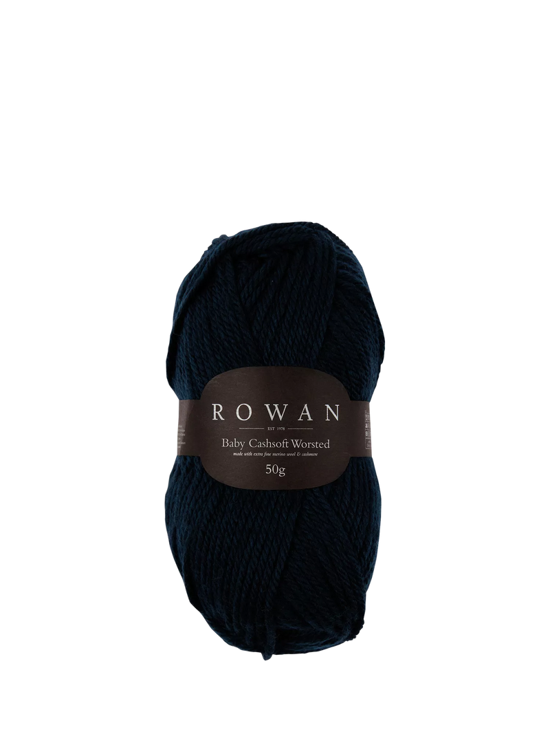 Rowan Baby Cashsoft Worsted Aran Knitting Yarn, 52g, Navy