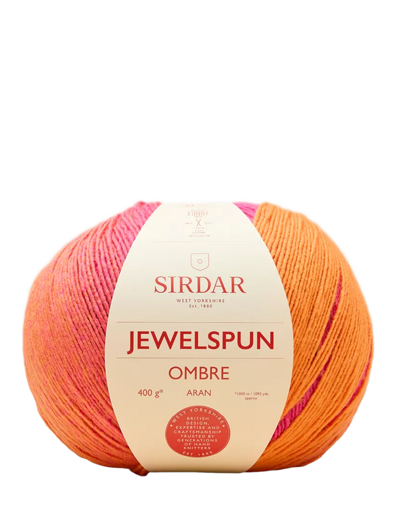 Sirdar Jewelspun Ombre Aran Knitting Yarn, 400g