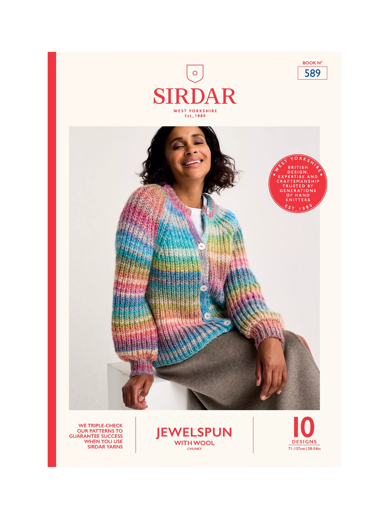 Sirdar Jewelspun knitting pattern book (British brand)