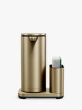 Simplehuman rechargeable soap dispenser with caddy gold (British brand)