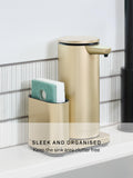 Simplehuman rechargeable soap dispenser with caddy gold (British brand)