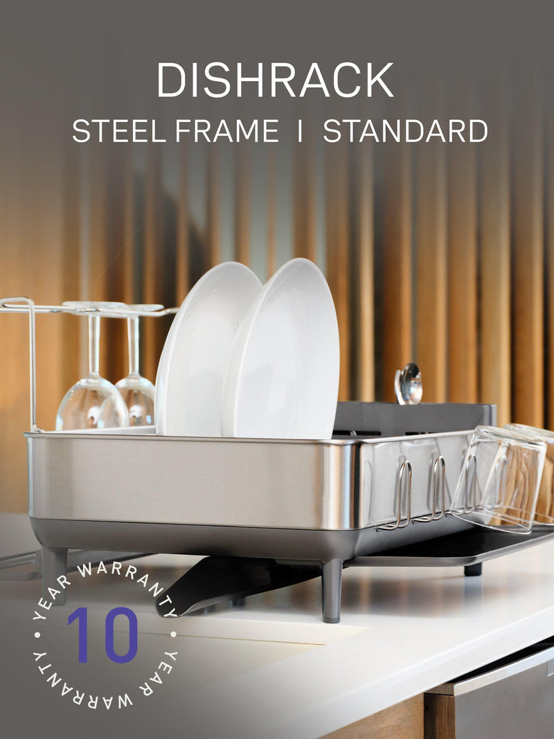 Simplehuman stainless steel dish rack, UK version