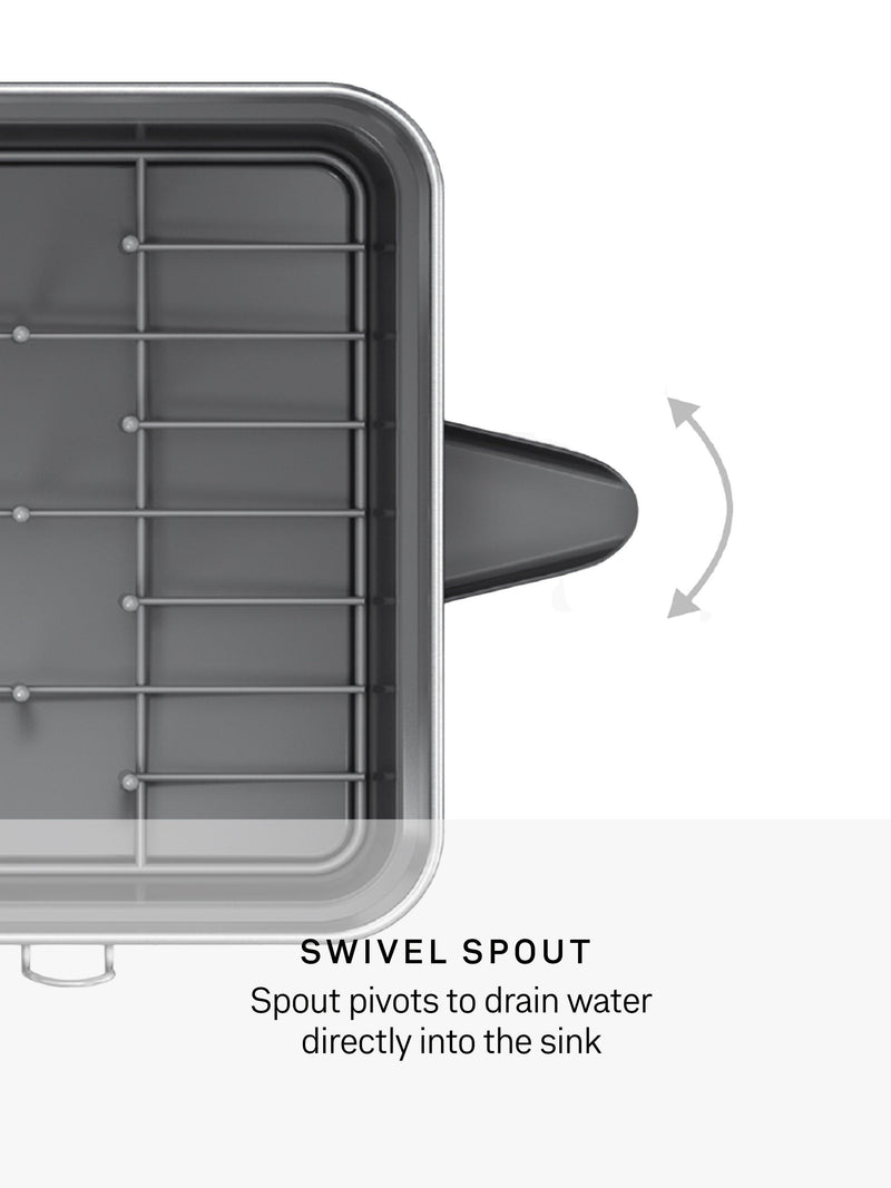 Simplehuman stainless steel dish rack, UK version