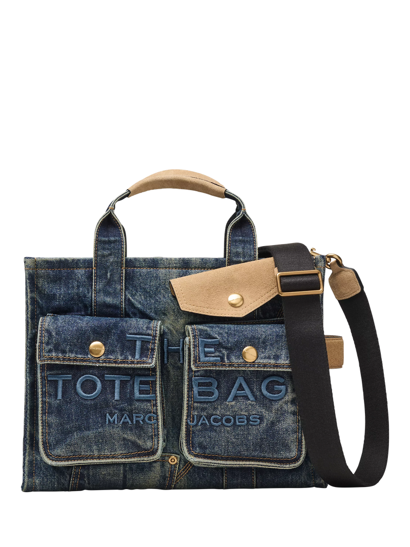 Marc Jacobs denim tote bag dark wash indigo (British brand)