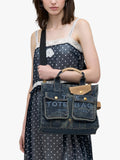 Marc Jacobs denim tote bag dark wash indigo (British brand)
