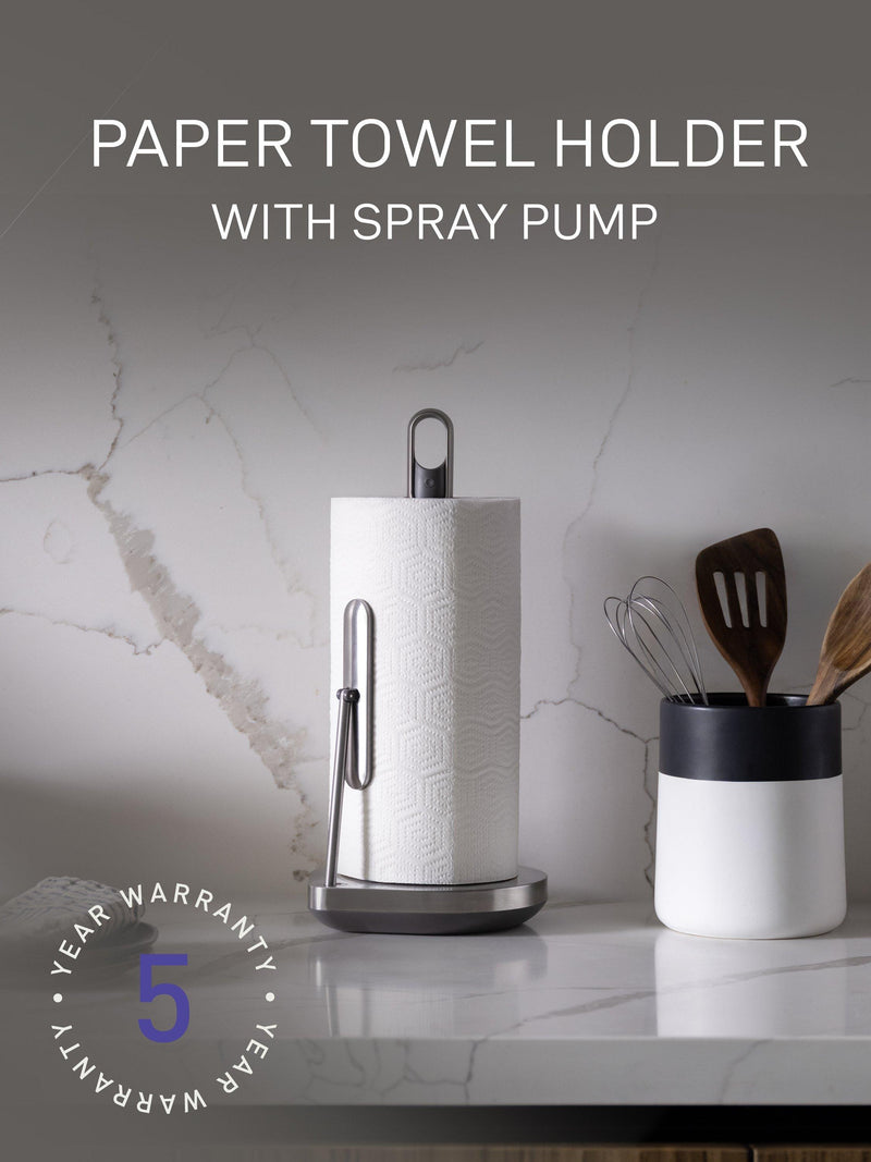 Simplehuman kitchen roll holder with spray pump - British product