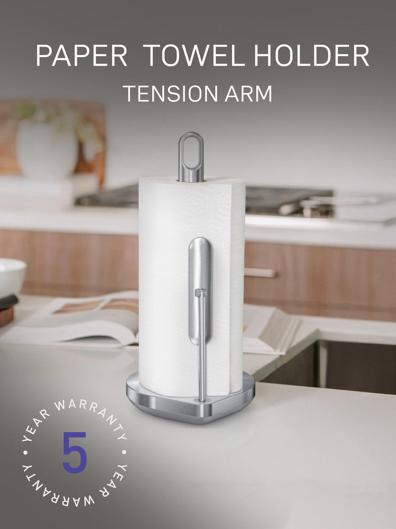 Simplehuman kitchen roll holder brushed steel, UK version