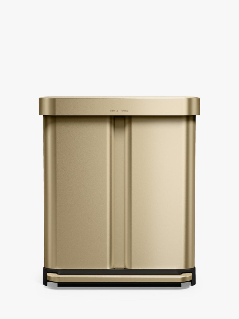Simplehuman gold pedal bin 58L - British product