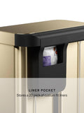 Simplehuman gold pedal bin 58L - British product