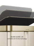 Simplehuman gold pedal bin 58L - British product