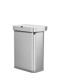 Simplehuman rectangular sensor bin 58L stainless steel, UK version