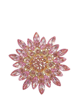 John Lewis QueenMee Embellished Flower Brooch Pink- Buy online at McGrocer
