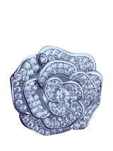 John Lewis QueenMee Embellished Rose Brooch Silver- Buy online at McGrocer