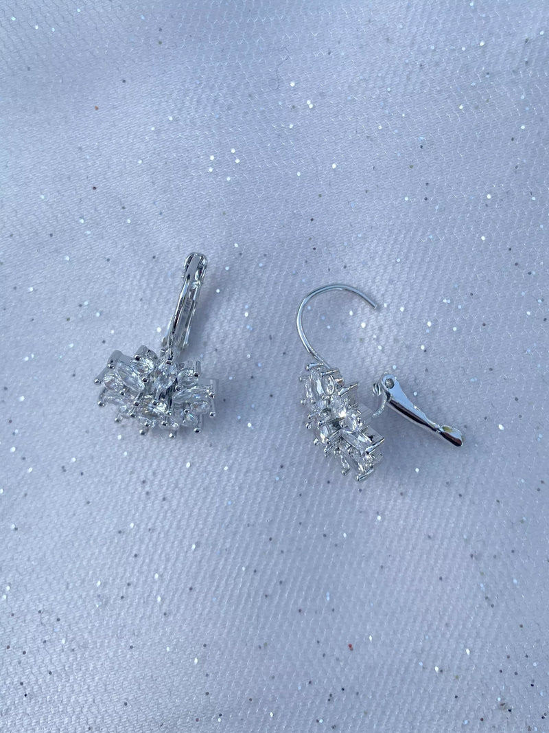 QueenMee Floral Diamante Earrings