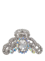 John Lewis QueenMee Royal Diamante Hair Claw Silver- Buy online at McGrocer