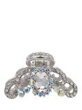 QueenMee Royal Diamante hair claw silver, UK version