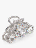 QueenMee Royal Diamante hair claw silver, UK version