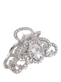 QueenMee Royal Diamante hair claw silver, UK version