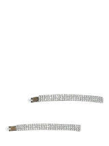 John Lewis QueenMee White Diamante Hair Slides- Buy online at McGrocer