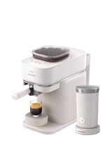 John Lewis Philips Baristina White Automatic Bean to Cup Coffee Machine with Milk Frother- Buy online at McGrocer