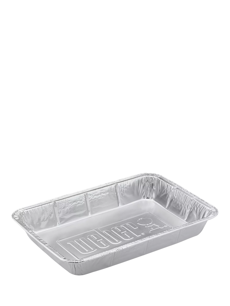 Weber large aluminium BBQ drip trays pack of 10 - British product