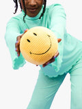 Bon Ton Toys smiley face plush yellow 13cm soft toy, UK version