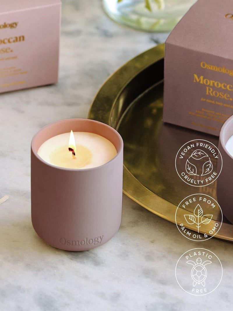Osmology by Aery Moroccan Rose scented candle 280g - British product