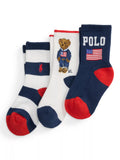 Ralph Lauren kids crew socks pack of 3 2-4 years, UK version