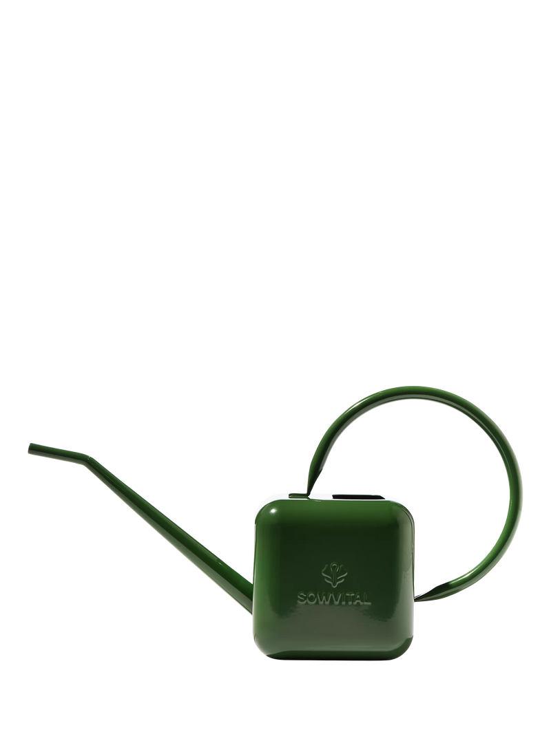 Sowvital watering can Love Thy Plants 1.25L green - British product
