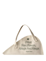 John Lewis Sowvital Monet Quote Flower Tote Bag, Green/Cream- Buy online at McGrocer