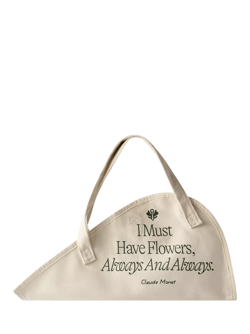 Sowvital flower tote bag green/cream - UK version