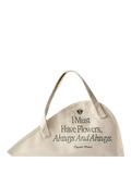 Sowvital flower tote bag green/cream - UK version
