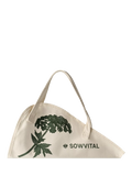 Sowvital flower tote bag green/cream - UK version