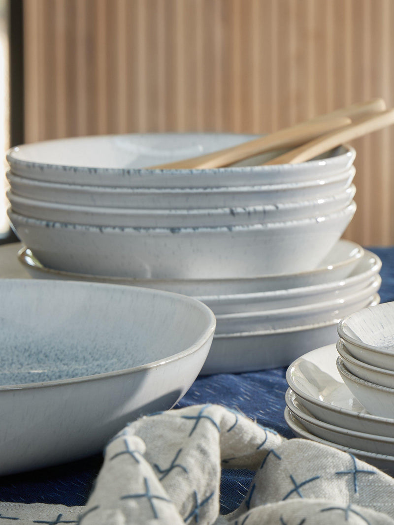 Denby Kiln Blue stoneware pasta bowl 22cm - British product