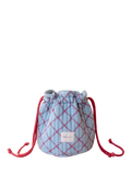 TBCo blue lattice quilted wash bag, imported from the UK