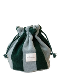 TBCo green stripe towelling wash bag, UK version