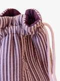 TBCo quilted wash bag in pink and burgundy, imported from the UK